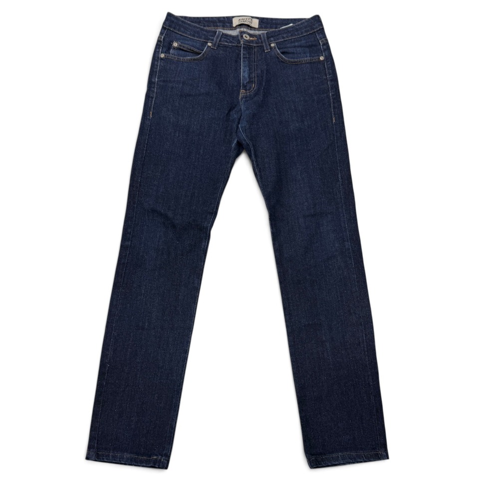 Naked & Famous Super Skinny Guy Silk Stretch Indigo Denim Jeans 29 x 30 Men Dark